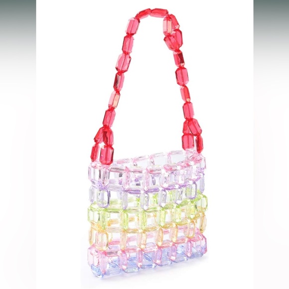 Candy Rainbow Beaded Purse - Picture 2 of 5